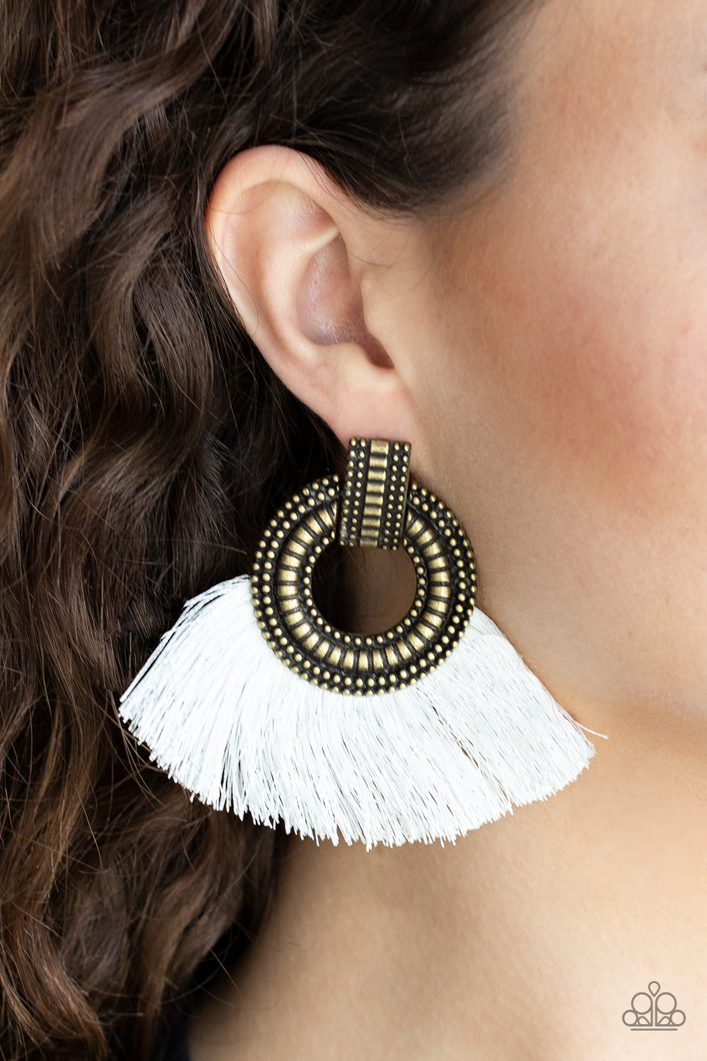 Paparazzi Accessories ✽ I Am Spartacus - Brass Post Earrings✽Flat Rate Ship $4.50✽