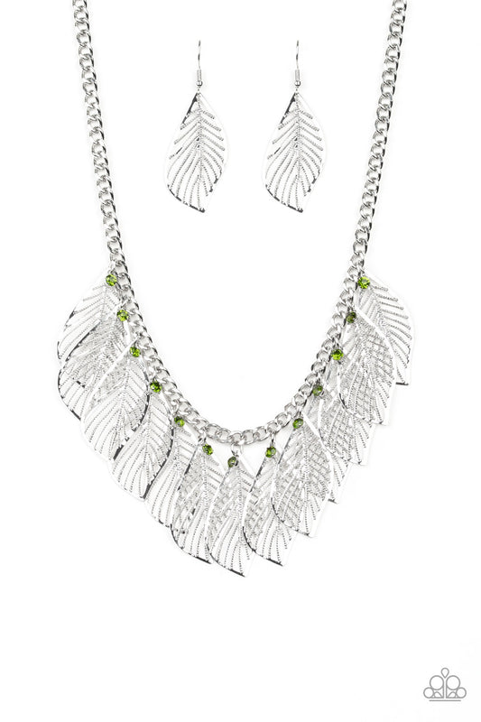 brought✽to✽you✽by✽blingflingbykat✽feathery-foliage-green-necklace✽paparazzi-accessories
