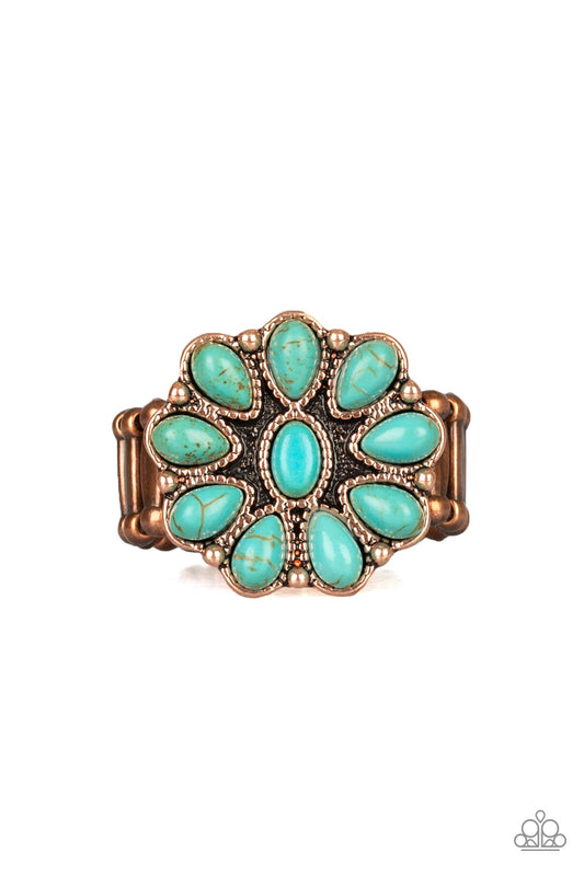 brought✽to✽you✽by✽blingflingbykat✽stone-gardenia-copper-ring✽paparazzi-accessories
