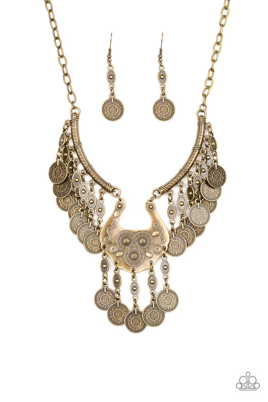 brought✽to✽you✽by✽blingflingbykat✽treasure-temptress-brass-necklace✽paparazzi-accessories