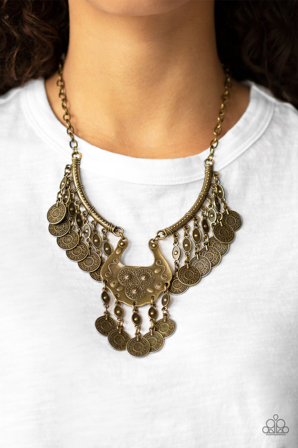 Paparazzi Accessories ✽ Treasure Temptress - Brass Necklace✽Flat Rate Ship $4.50✽