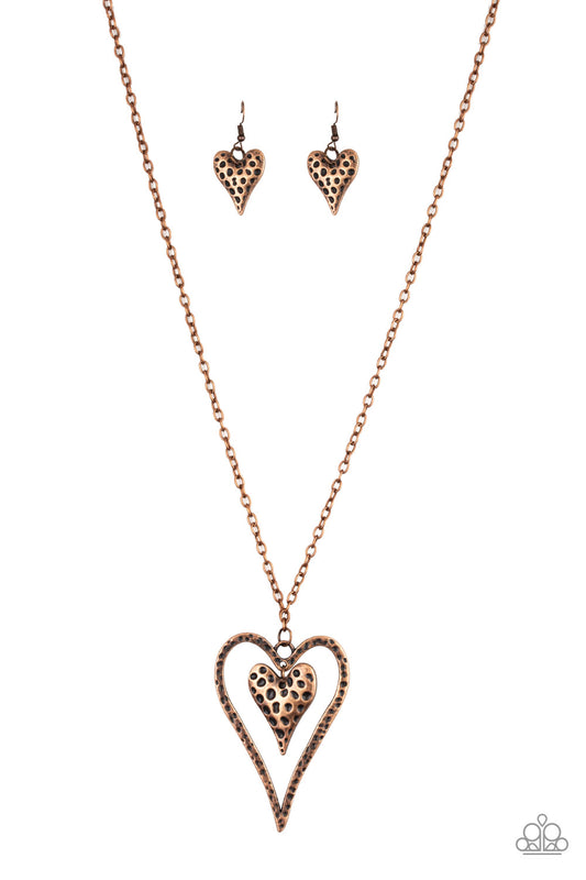 brought✽to✽you✽by✽blingflingbykat✽hardened-hearts-copper-necklace✽paparazzi-accessories