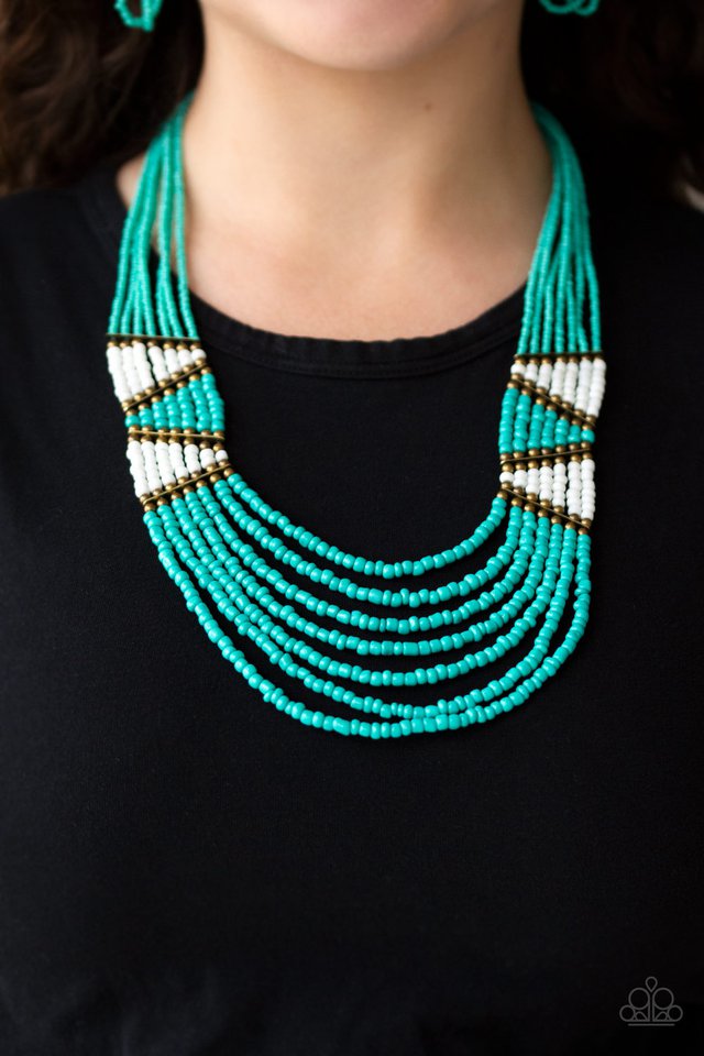 Paparazzi Accessories ✽Kickin It Outback - Blue Necklace✽Flat Rate Ship $4.50✽