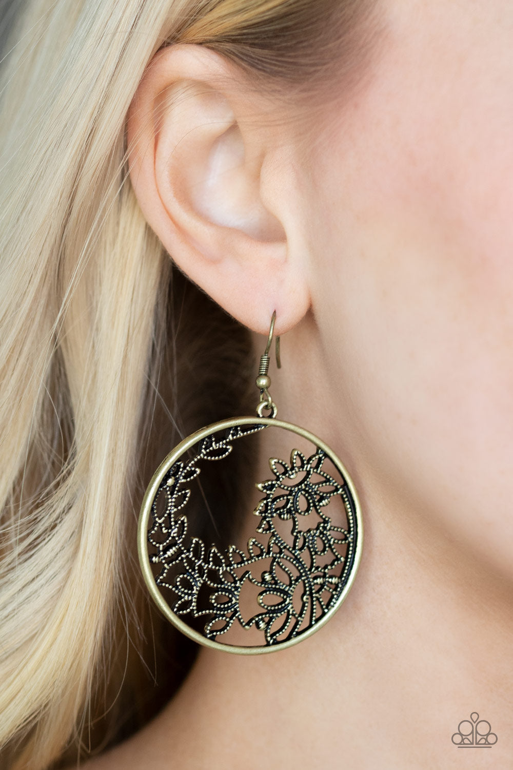 Paparazzi Accessories ✽ Get Into VINE - Brass Earrings✽Flat Rate Ship $4.50✽