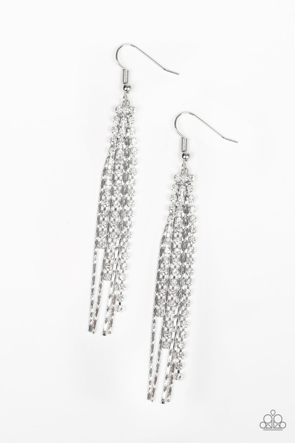 brought✽to✽you✽by✽blingflingbykatred-carpet-bombshell-white-earrings✽paparazzi-accessories