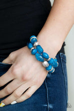 Load image into Gallery viewer, Paparazzi Accessories ✽ Beach Brunch - Blue Bracelet✽Flat Rate Ship $4.50✽
