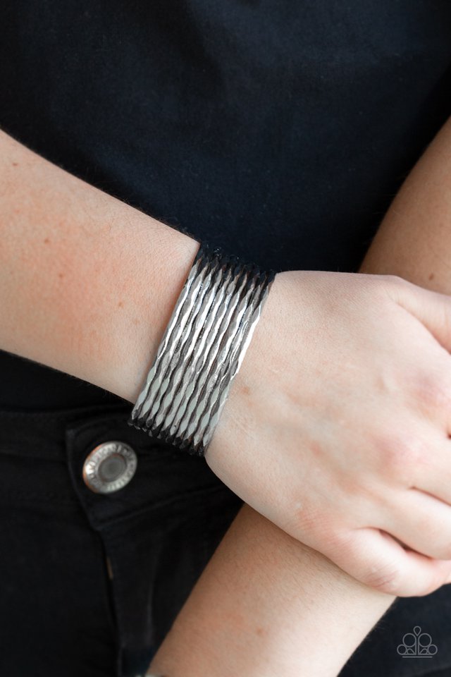 Paparazzi Accessories ✽Stacked Shimmer - Silver Bracelet✽Flat Rate Ship $4.50✽