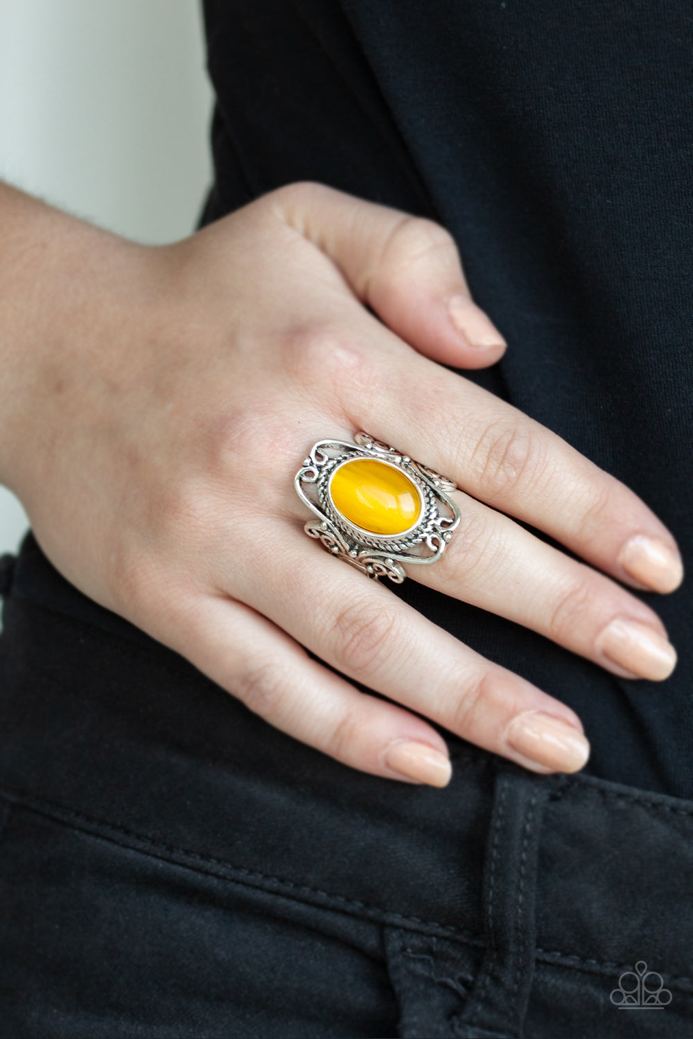 Paparazzi Accessories ✽ Fairytale Flair - Yellow Ring✽Flat Rate Ship $4.50✽