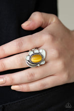 Load image into Gallery viewer, Paparazzi Accessories ✽ Fairytale Magic - Yellow Ring✽Flat Rate Ship $4.50✽
