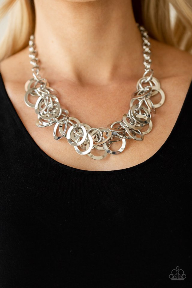 Paparazzi Accessories ❋Ringing In The Bling - Silver Necklace❋ Flat Rate Ship $4.50❋
