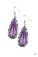 Load image into Gallery viewer, brought✽to✽you✽by✽blingflingbykat✽oasis-sheen-purple-earrings✽paparazzi-accessories
