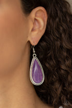 Load image into Gallery viewer, Paparazzi Accessories ✽ Oasis Sheen - Purple Earrings✽Flat Rate Ship $4.50✽
