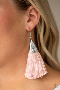 Paparazzi Accessories ✽ In Full PLUME - Pink Earrings✽Flat Rate Ship $4.50✽