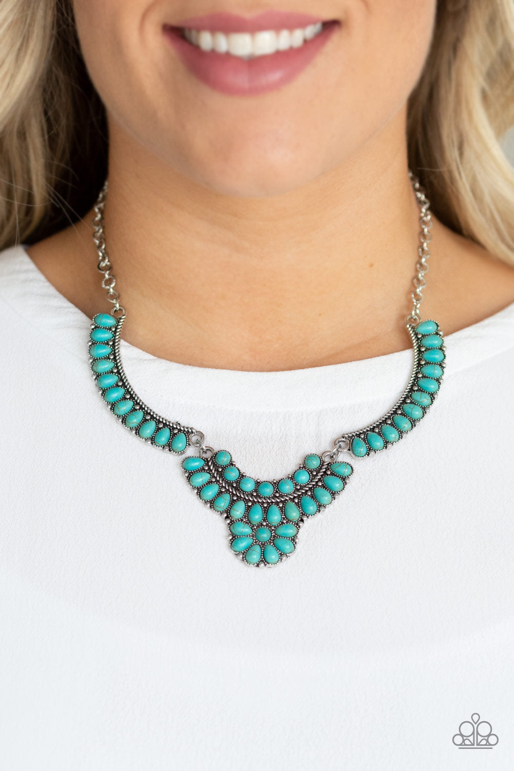 Paparazzi Accessories ✽ Omega Oasis - Blue Necklace✽Flat Rate Ship $4.50✽