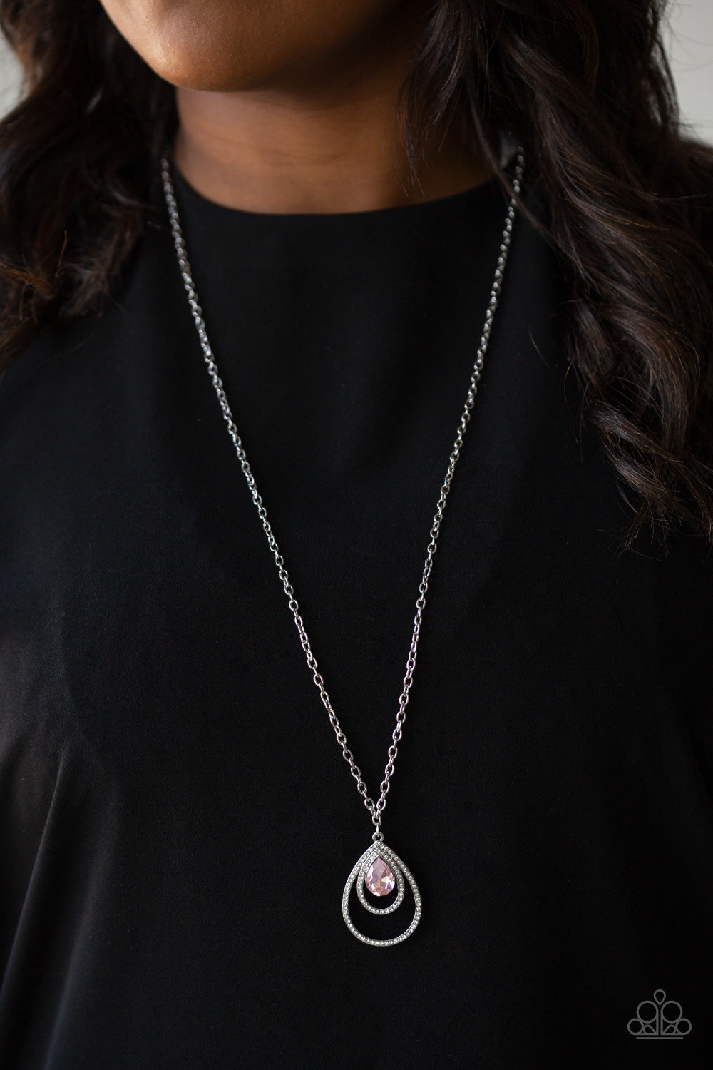 Paparazzi Accessories ✽ Teardrop Drama - Pink Necklace✽Flat Rate Ship $4.50✽