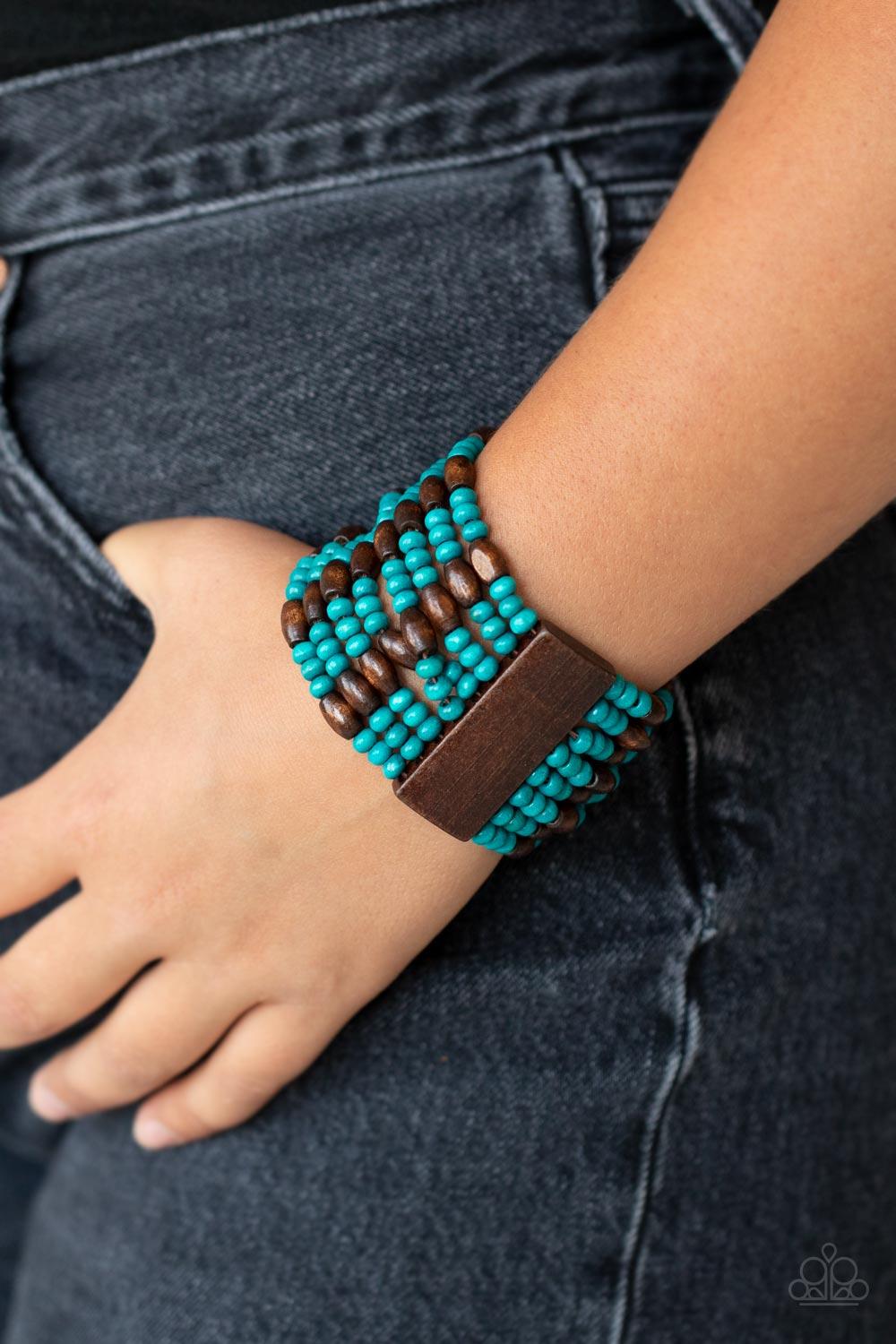 Paparazzi Accessories ❋Tropical Nirvana - Blue Bracelet❋ Flat Rate Ship $4.50❋ - Image #2