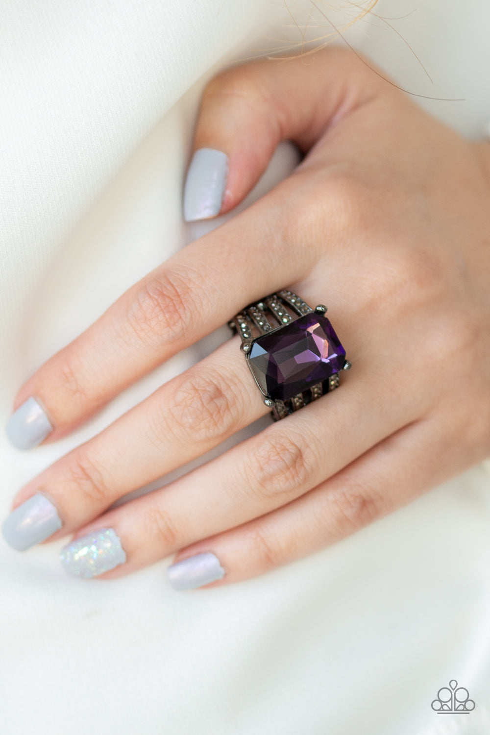 Paparazzi Accessories ✽ Expect Heavy REIGN - Purple Ring✽Flat Rate Ship $4.50✽