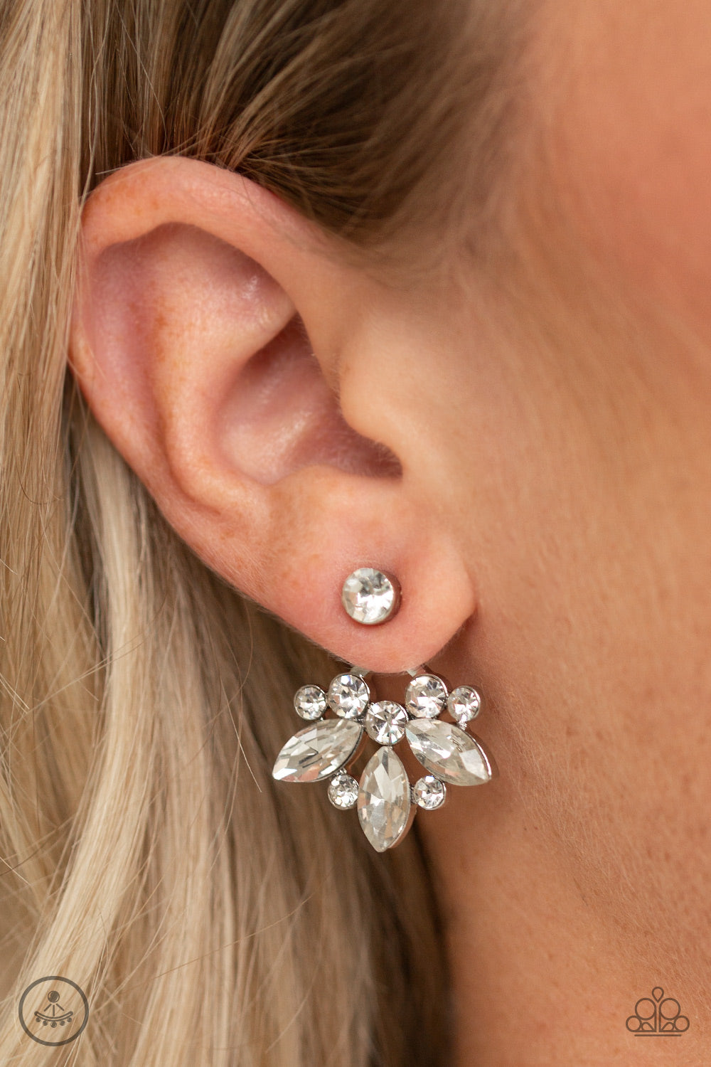 Paparazzi Accessories ✽ Crystal Constellations - White Post Earrings✽Flat Rate Ship $4.50✽