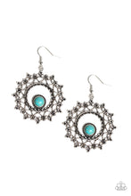 Load image into Gallery viewer, brought✽to✽you✽by✽blingflingbykat✽wreathed-in-whimsicality-blue-earrings✽paparazzi-accessories
