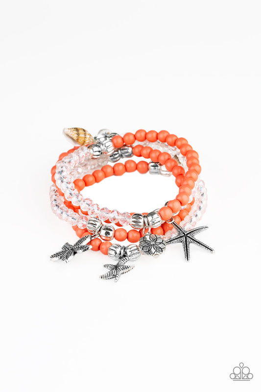 brought✽to✽you✽by✽blingflingbykat✽ocean-breeze-orange-bracelet✽paparazzi-accessories