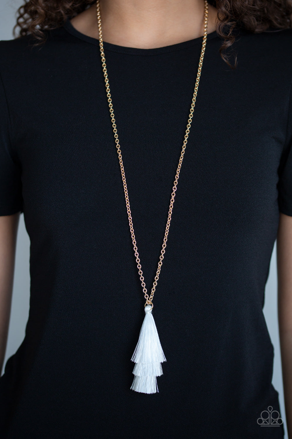 Paparazzi Accessories ✽ Triple The Tassel - White Necklace✽Flat Rate Ship $4.50✽