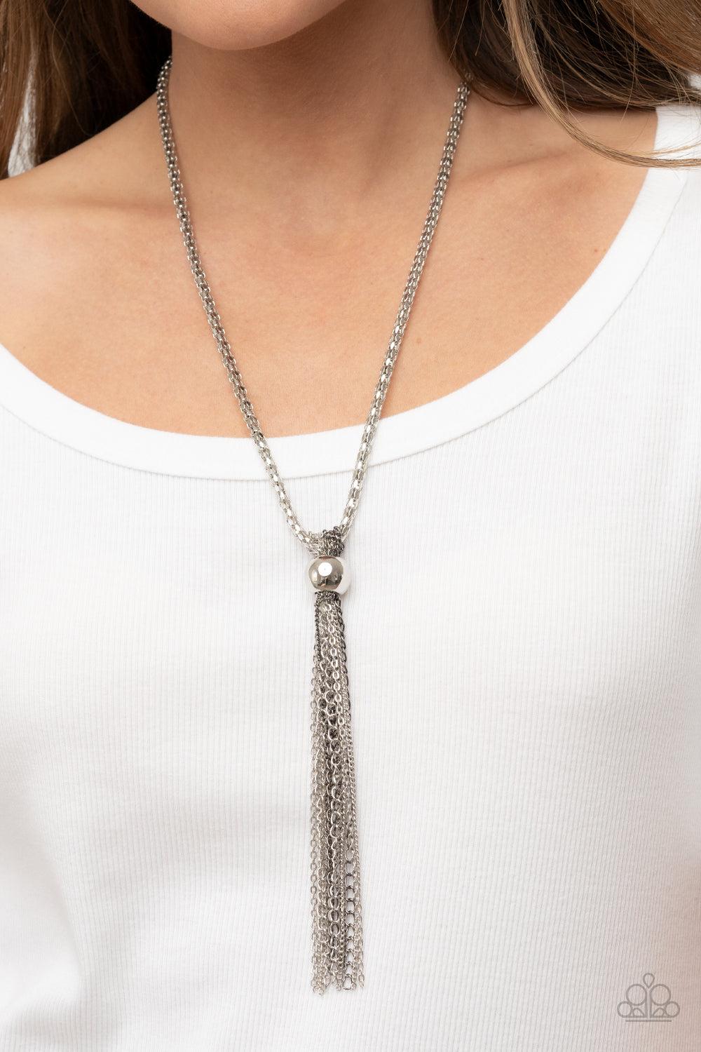 Paparazzi Accessories ❋Metallic MESH-Up - Silver Necklace❋ Flat Rate Ship $4.50❋ - Image #2