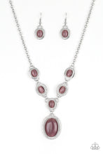 Load image into Gallery viewer, brought✽to✽you✽by✽blingflingbykat✽metro-medallion-purple-necklace✽paparazzi-accessories
