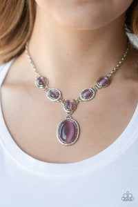 Paparazzi Accessories ✽ Metro Medallion - Purple Necklace✽Flat Rate Ship $4.50✽