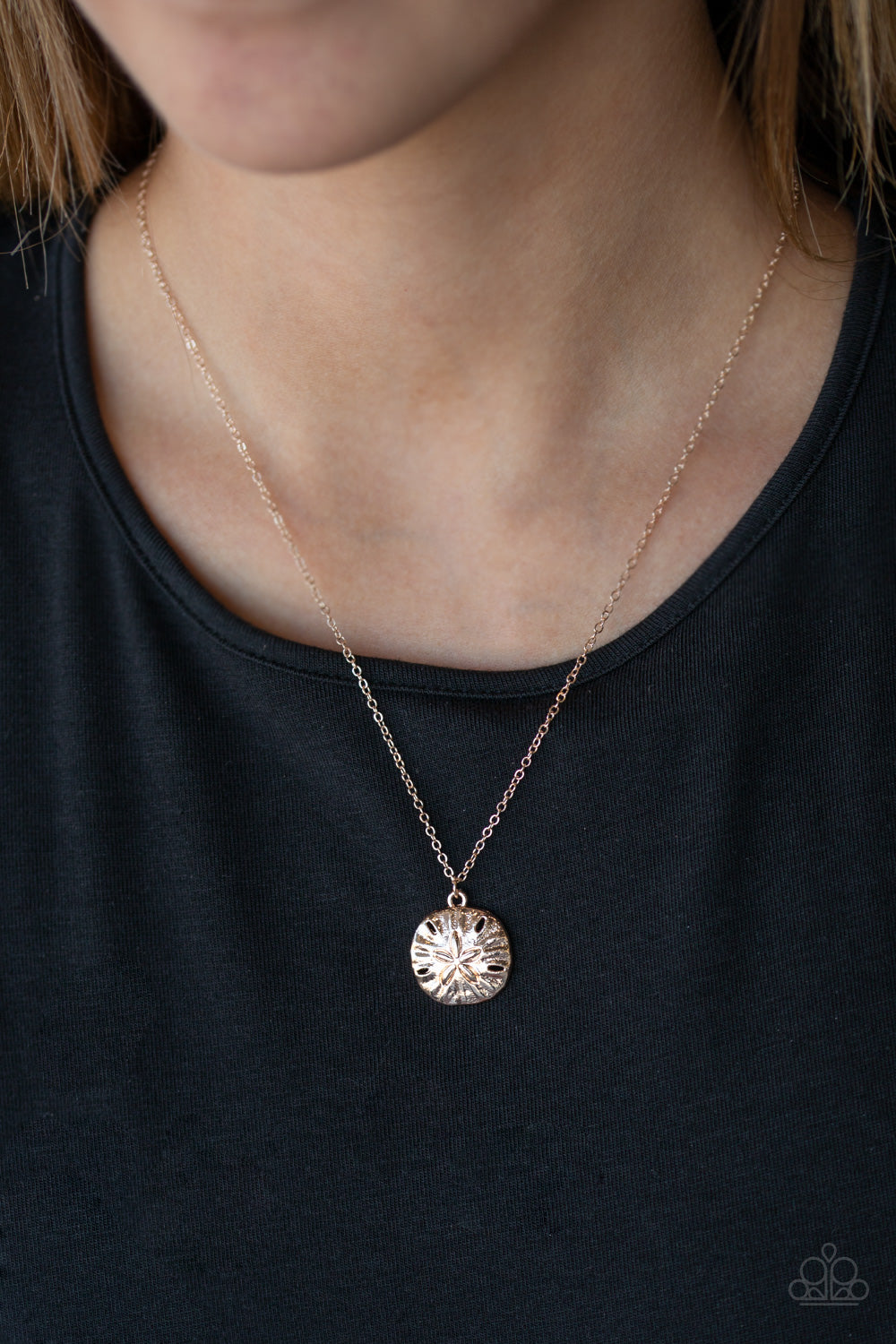 Paparazzi Accessories ✽ Sand Dollar Shores - Rose Gold Necklace✽Flat Rate Ship $4.50✽