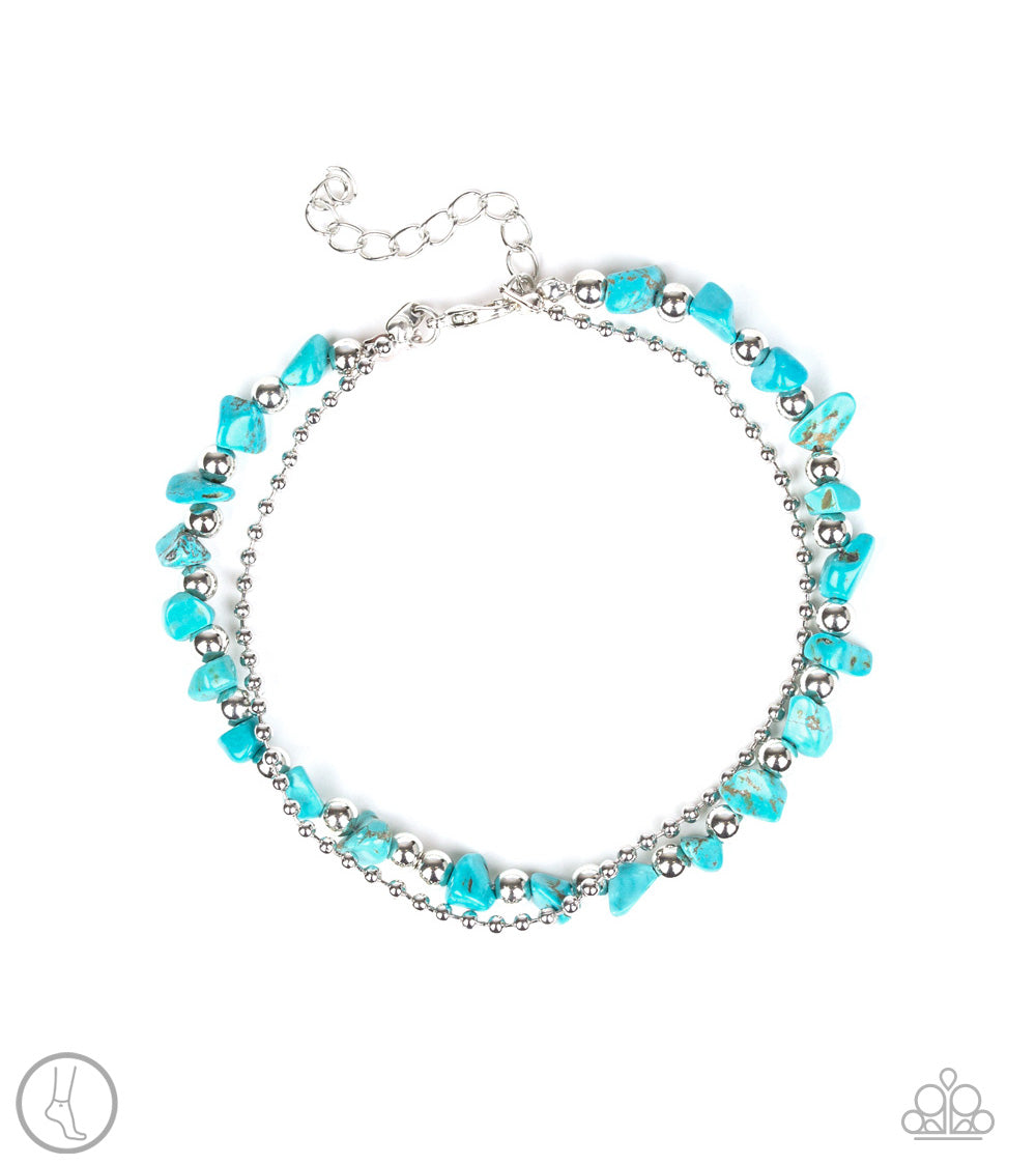 brought✽to✽you✽by✽blingflingbykat✽beach-expedition-blue-anklet✽paparazzi-accessories