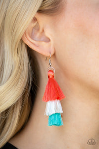 Paparazzi Accessories ✽ Hold On To Your Tassel! - Orange Earrings✽Flat Rate Ship $4.50✽