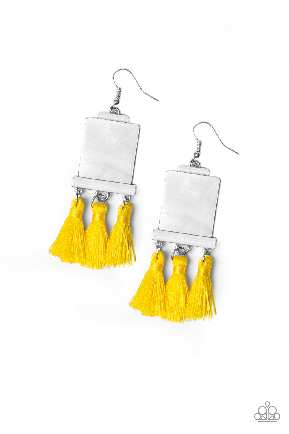 brought✽to✽you✽by✽blingflingbykat✽tassel-retreat-yellow-earrings✽paparazzi-accessories