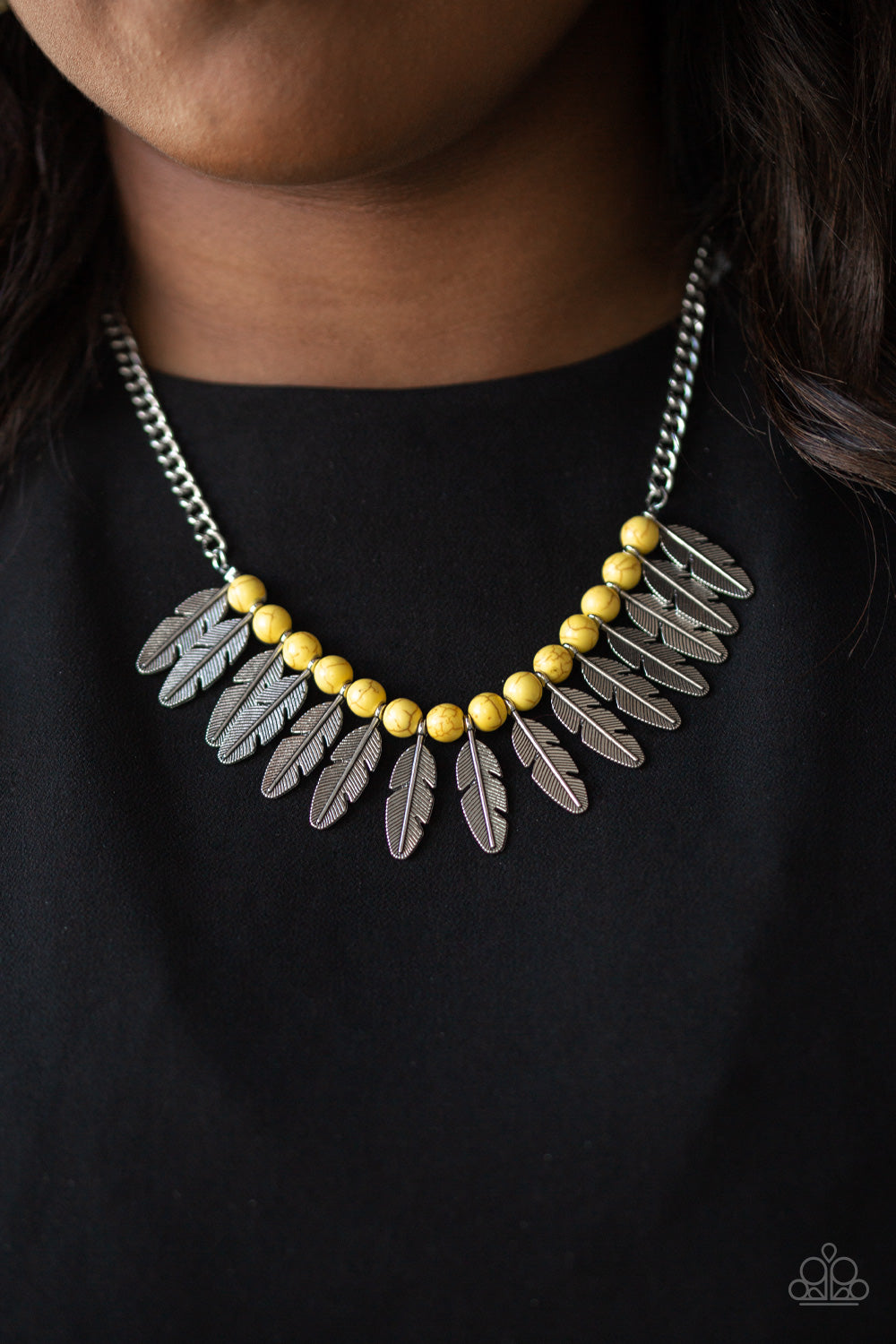 Paparazzi Accessories ✽ Desert Plumes - Yellow Necklace✽Flat Rate Ship $4.50✽