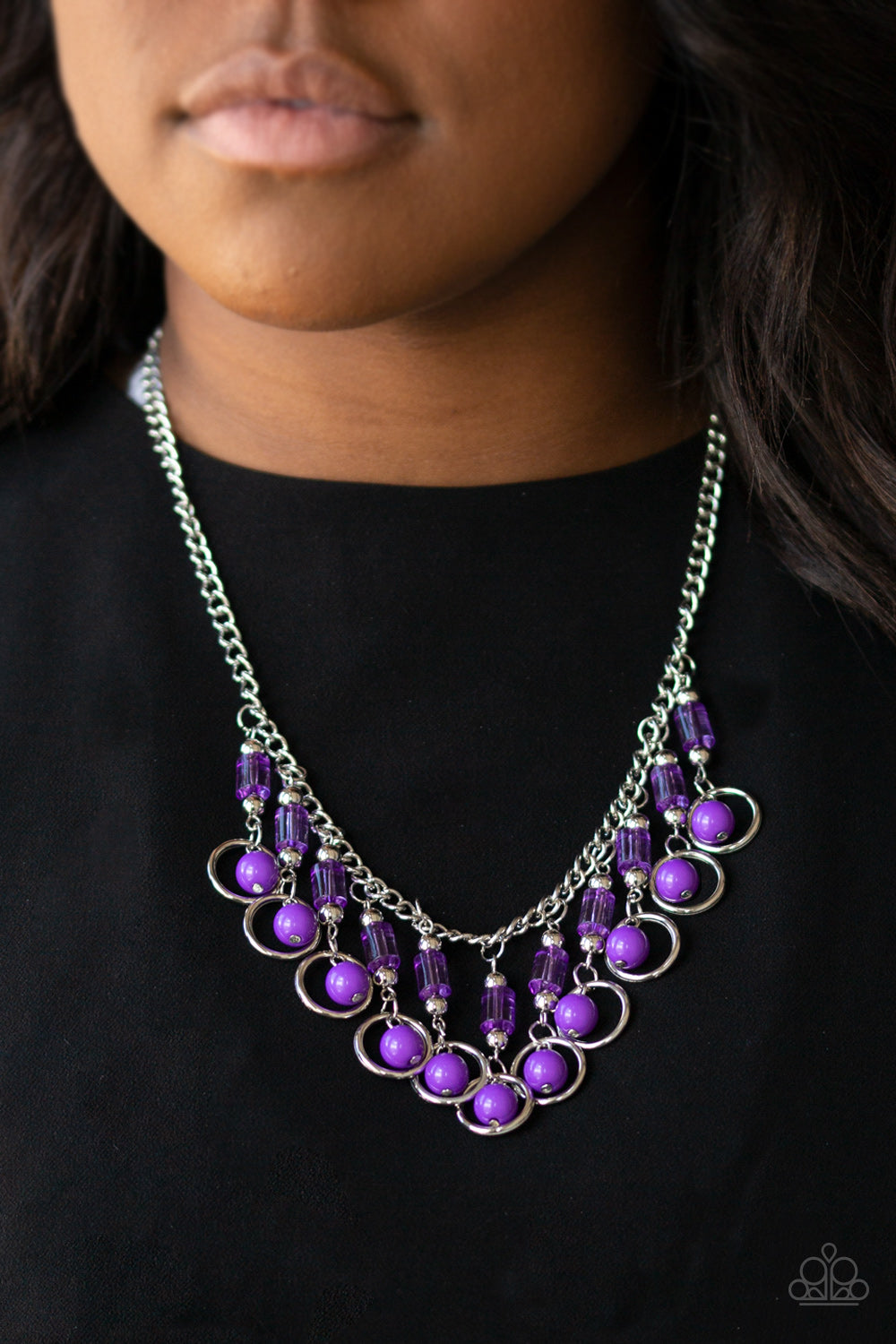 Paparazzi Accessories ✽ Cool Cascade - Purple Necklace✽Flat Rate Ship $4.50✽