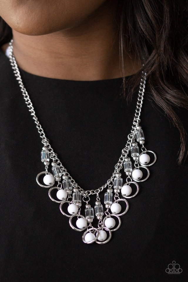 Paparazzi Accessories ❋Cool Cascade - White Necklace❋ Flat Rate Ship $4.50❋