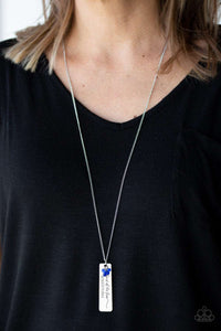 Paparazzi Accessories ✽ Because Of The Brave - Blue Necklace✽Flat Rate Ship $4.50✽