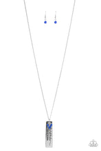 Load image into Gallery viewer, brought✽to✽you✽by✽blingflingbykat✽because-of-the-brave-blue-necklace✽paparazzi-accessories
