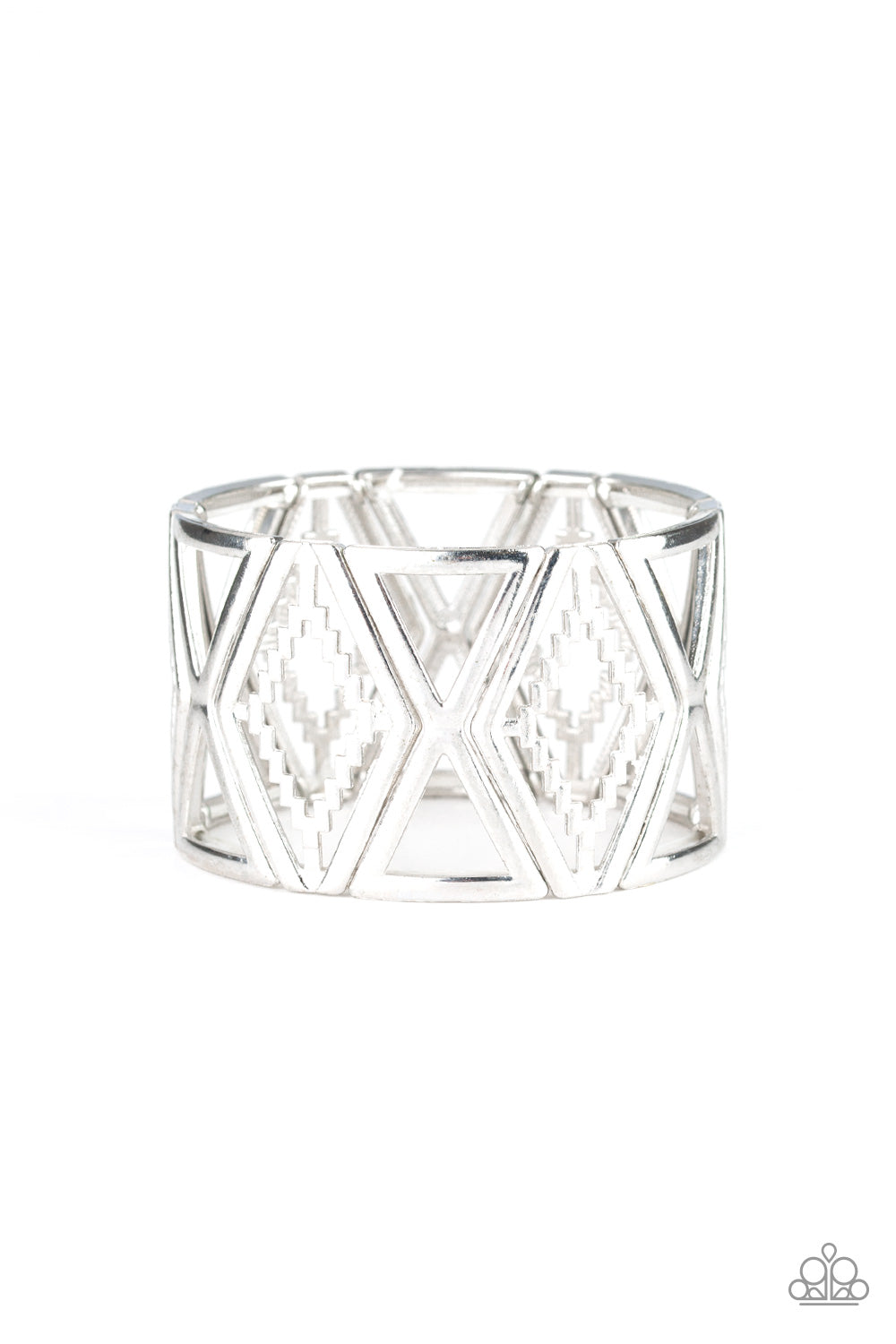 brought✽to✽you✽by✽blingflingbykat✽textile-tango-silver-bracelet✽paparazzi-accessories