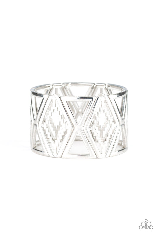 brought✽to✽you✽by✽blingflingbykat✽textile-tango-silver-bracelet✽paparazzi-accessories