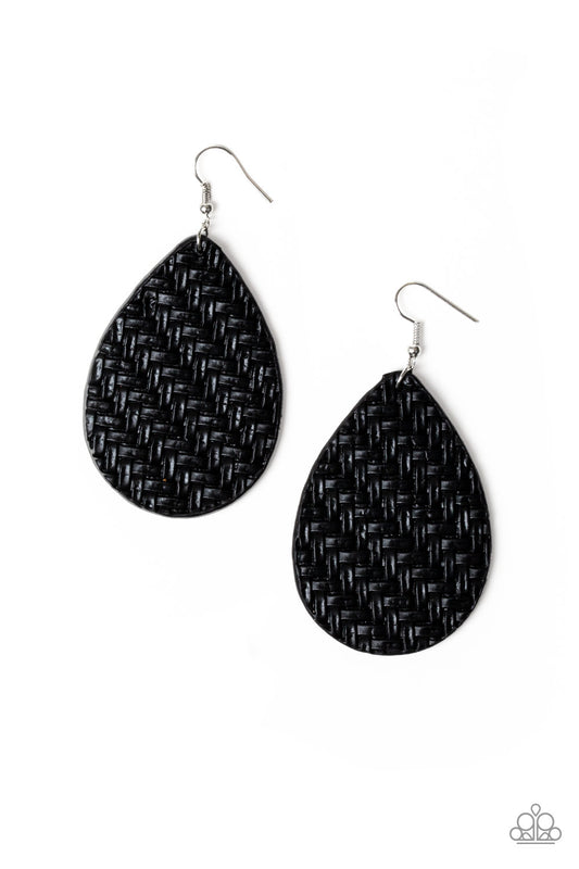 brought✽to✽you✽by✽blingflingbykat✽teardrop-trend-black-earrings✽paparazzi-accessories