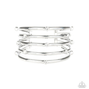 Paparazzi Accessories ✽ Sugarlicious Sparkle - White Bracelet✽Flat Rate Ship $4.50✽