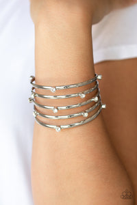 Paparazzi Accessories ✽ Sugarlicious Sparkle - White Bracelet✽Flat Rate Ship $4.50✽