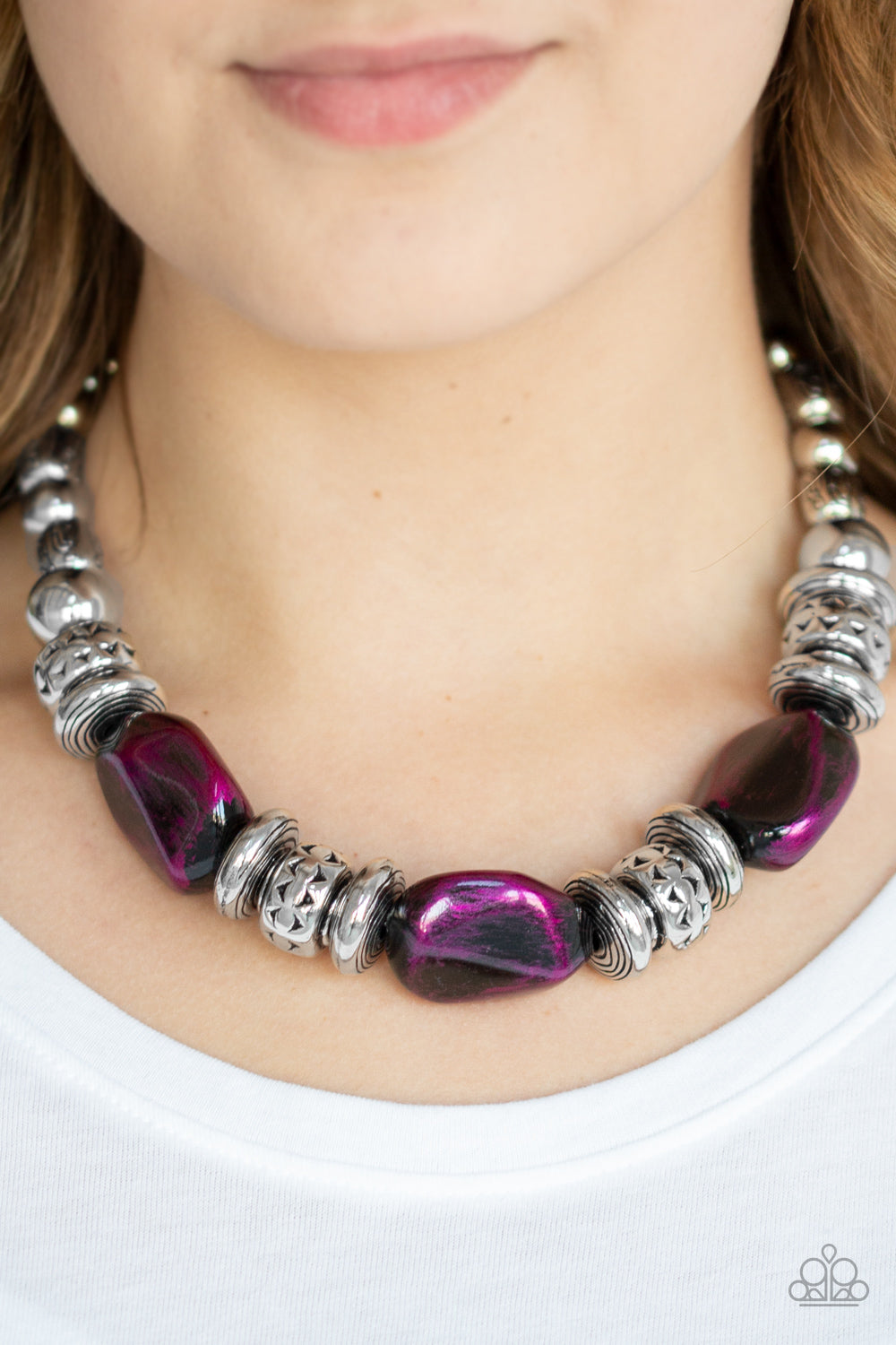 Paparazzi Accessories ✽ Colorfully Confident - Purple Necklace✽Flat Rate Ship $4.50✽