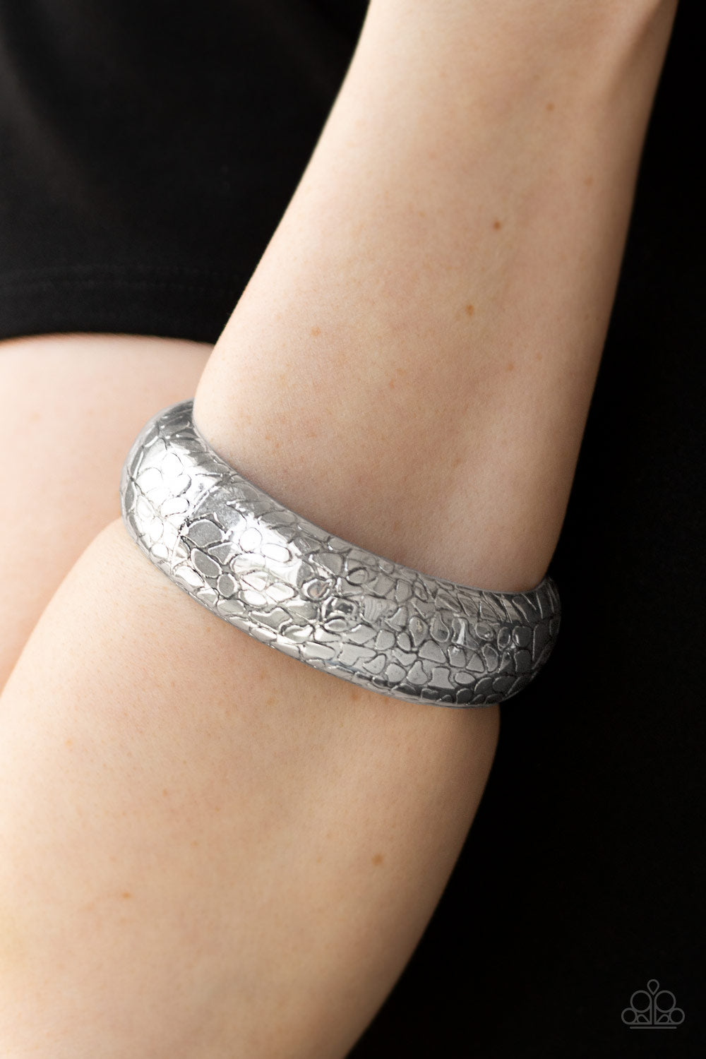 Paparazzi Accessories ✽ Tread Lightly - Silver Bracelet✽Flat Rate Ship $4.50✽