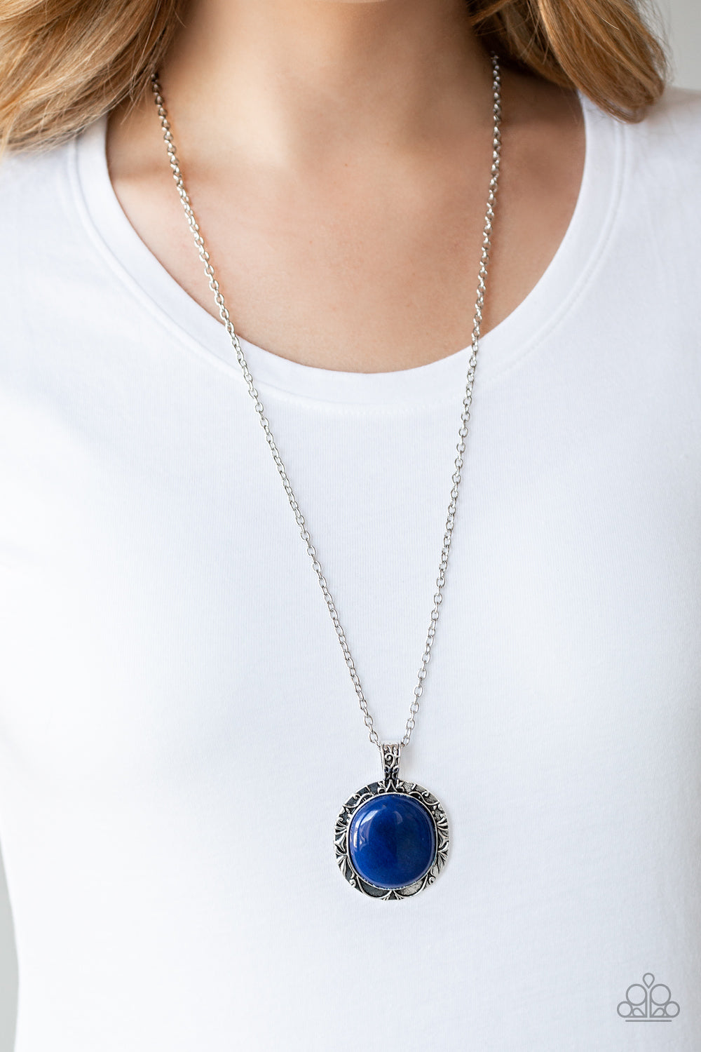 Paparazzi Accessories ✽ Stone Aura - Blue Necklace✽Flat Rate Ship $4.50✽