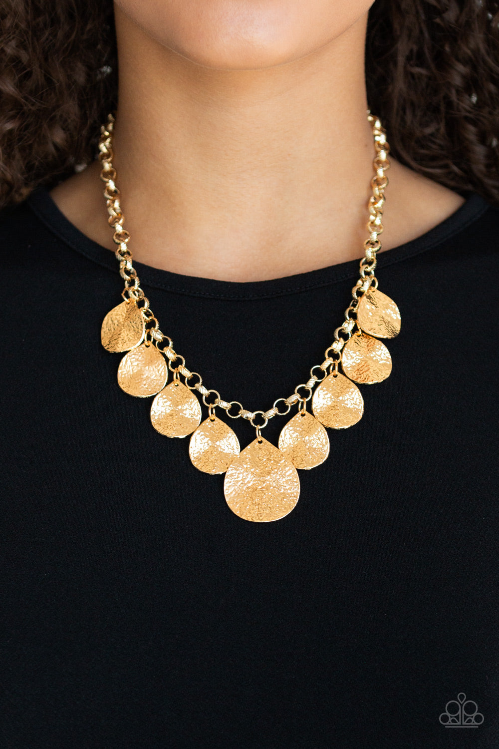 Paparazzi Accessories ✽ Texture Storm - Gold Necklace✽Flat Rate Ship $4.50✽