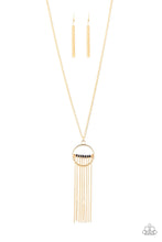 Load image into Gallery viewer, brought✽to✽you✽by✽blingflingbykatterra-tassel-gold-necklace✽paparazzi-accessories
