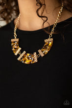 Load image into Gallery viewer, Paparazzi Accessories ✽ HAUTE-Blooded - Yellow Necklace✽Flat Rate Ship $4.50✽
