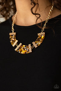 Paparazzi Accessories ✽ HAUTE-Blooded - Yellow Necklace✽Flat Rate Ship $4.50✽