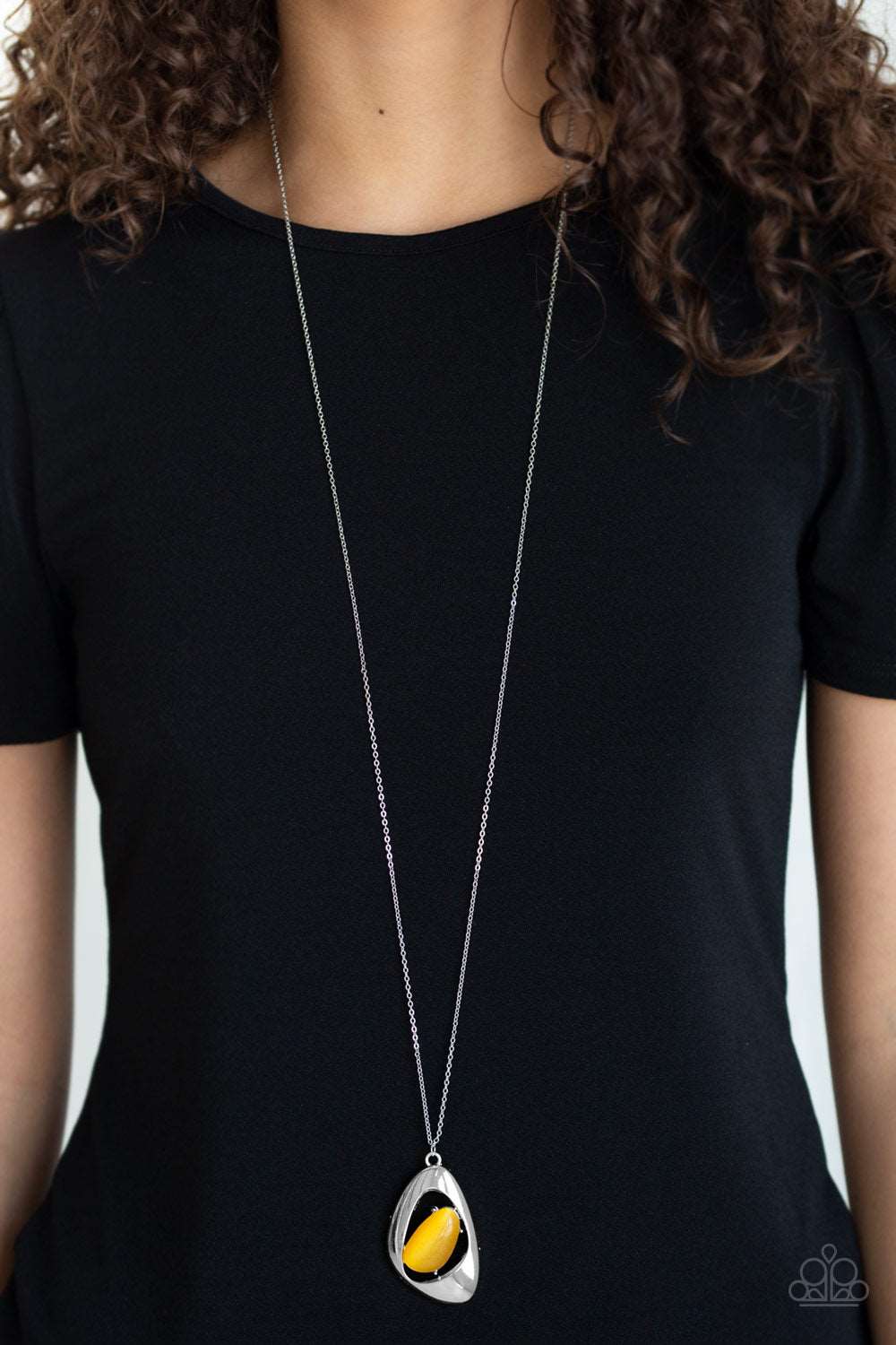 Paparazzi Accessories ✽ Asymmetrical Bliss - Yellow Necklace✽Flat Rate Ship $4.50✽